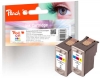 Peach dvigubas paketas, spausdinimo galvutė, spalvota, suderinamas su  Canon CL-41C*2, 0617B001