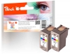 Peach dvigubas paketas, spausdinimo galvutė, spalvota, suderinamas su  Canon CL-51C*2, 0618B001