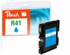 Peach Ink Cartridge cyan compatible with  Ricoh GC41C, 405762