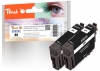 Peach Twin Pack cartouche d'encre noire, compatible avec  Epson No. 502XLBK*2, C13T02W14010*2