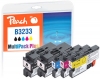 Peach Spar Plus Pack Tintenpatronen kompatibel zu  Brother LC-3233