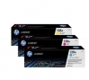 211408 - 3 cartuchos Toner originales (Rainbow-Kit) No. 128A, CF371AM HP