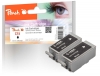 311441 - 2 cartuchos de tinta negra de Peach compatibles con BCI-15BK*2, 8190A002 Canon