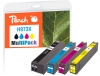 321403 - Peach Spar Pack Tintenpatronen kompatibel zu No. 973X, L0S07AE, F6T81AE, F6T82AE, F6T83AE HP